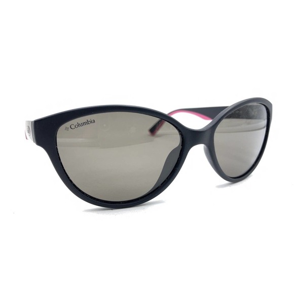 Columbia Lolo C01 Satin Black Pink Cat Eye Sunglasses Gray Lens 57-16 135 Women - Picture 1 of 12